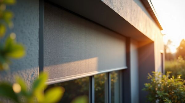 Un volet roulant solaire idéal en gris anthracite pour votre habitation